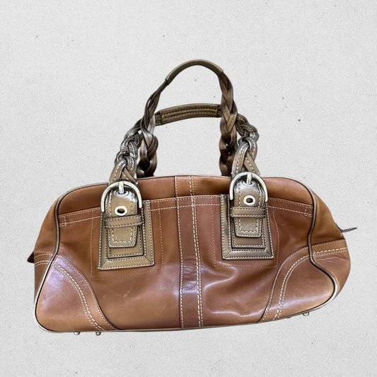 Authentic Vintage Coach Soho Boston Leather Shoulder Bag