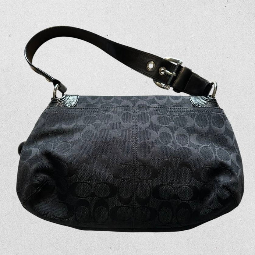 Authentic Vintage Coach Signature Flap Shoulder Bag