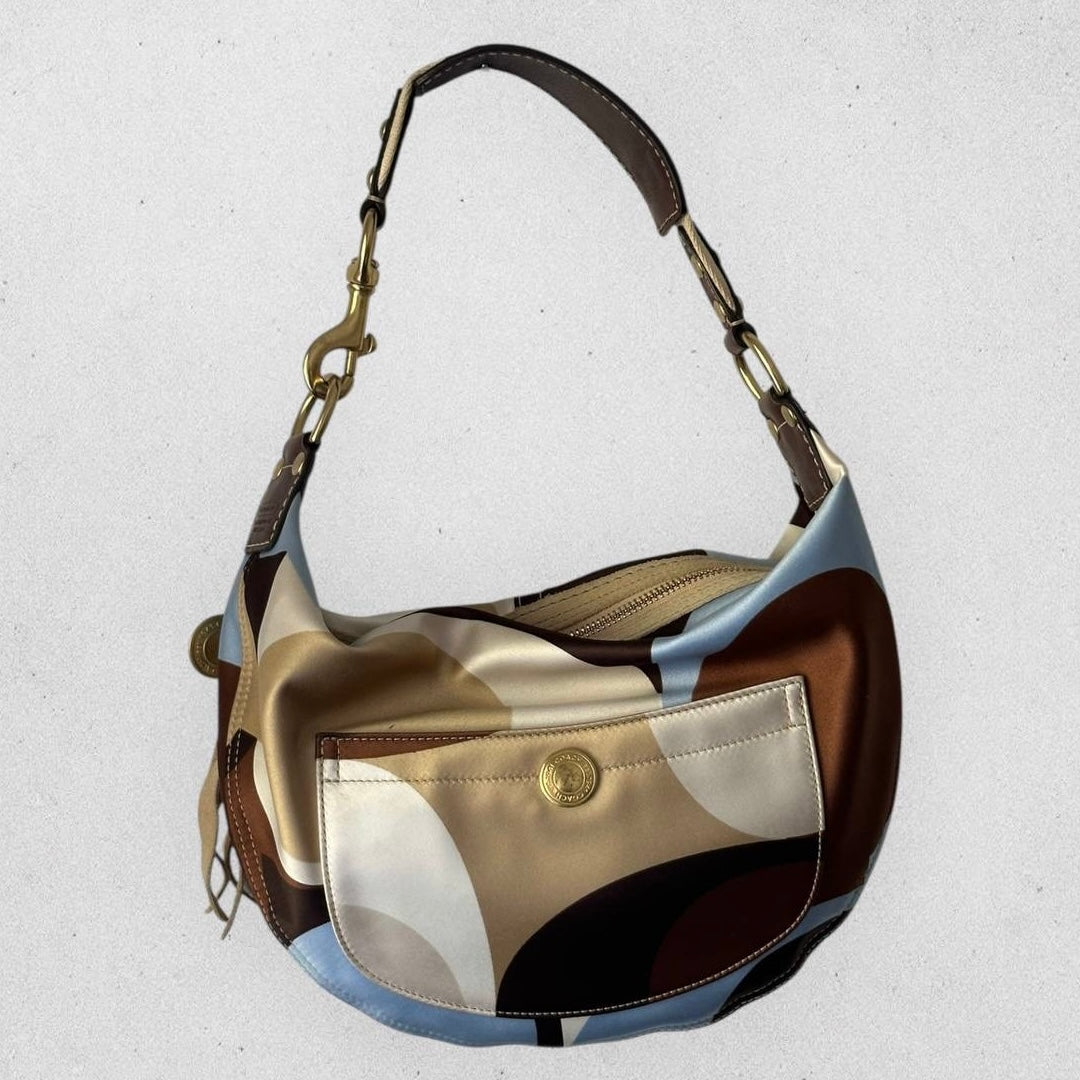 Authentic Vintage Coach Sateen Hobo Bag