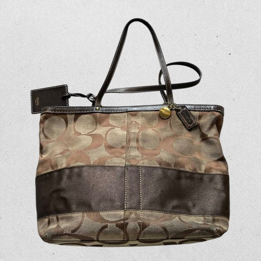 Authentic Vintage Coach Signature Tote Bag
