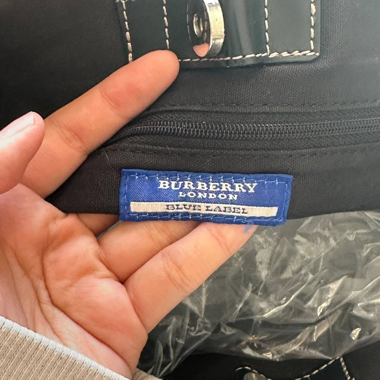 Authentic Vintage Burberry Nova Check Tote Bag