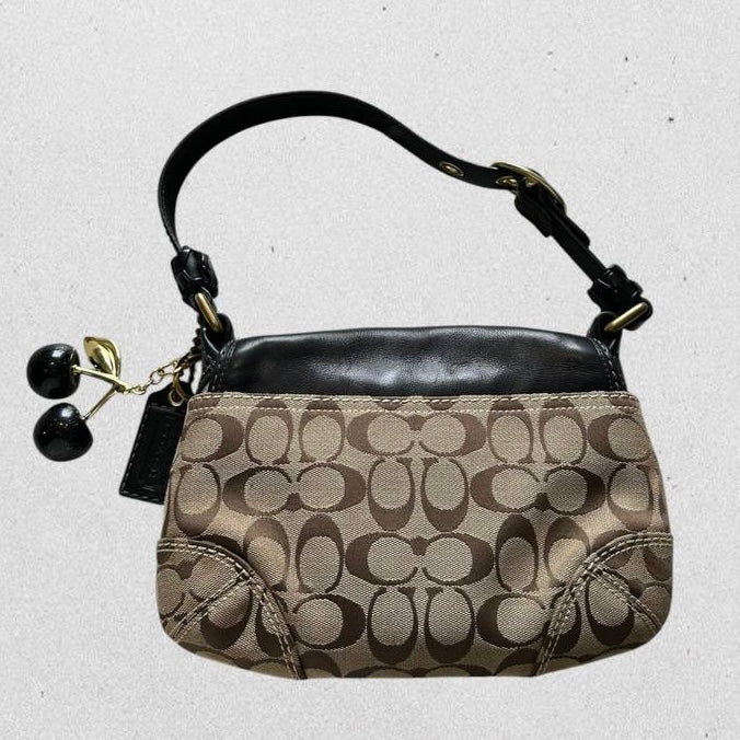 Authentic Vintage Coach Bleecker Signature Shoulder Bag