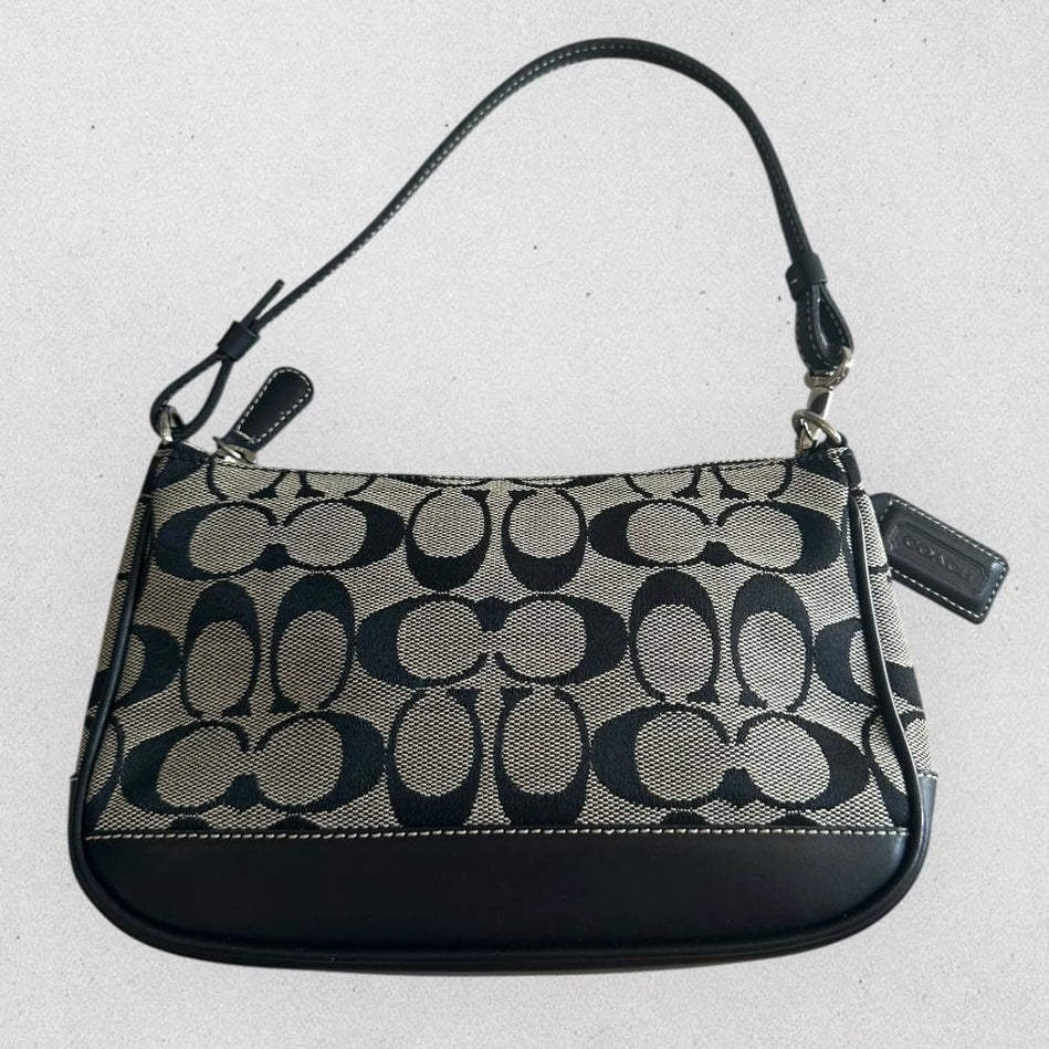 Authentic Vintage Coach Signature Demi Shoulder Bag