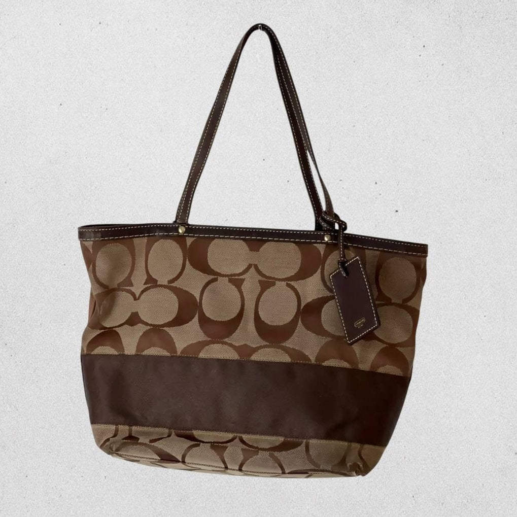 Authentic Vintage Coach Signature Tote Bag