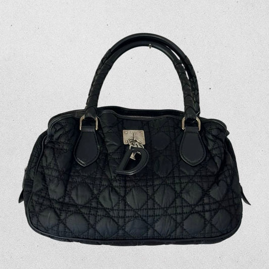 Authentic Vintage Christian Dior Cannage Quilted Handbag