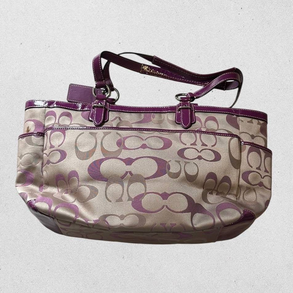 Authentic Vintage Coach Optic Tote Bag