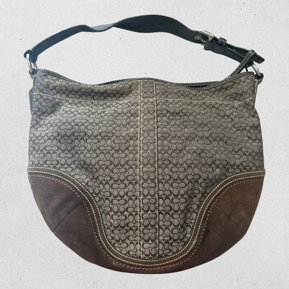 Authentic Vintage Coach Signature Hobo Bag