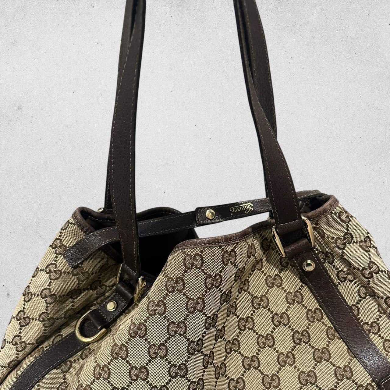 Authentic Vintage Gucci Abbey Tote Bag