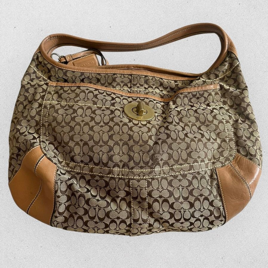 Authentic Vintage Coach Signature Ergo Hobo Bag