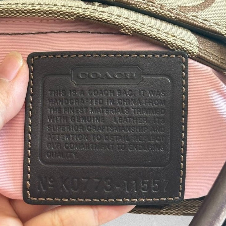Authentic Vintage Coach Signature Madeline Shoulder Bag