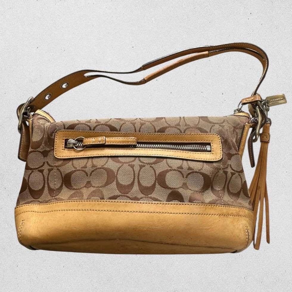 Authentic Vintage Coach Signature Shoulder Bag