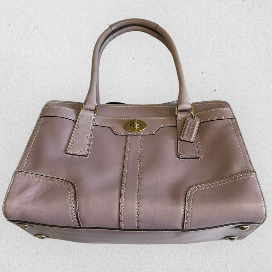 Authentic Vintage Coach Hampton Eastwest Leather Shoulder Bag