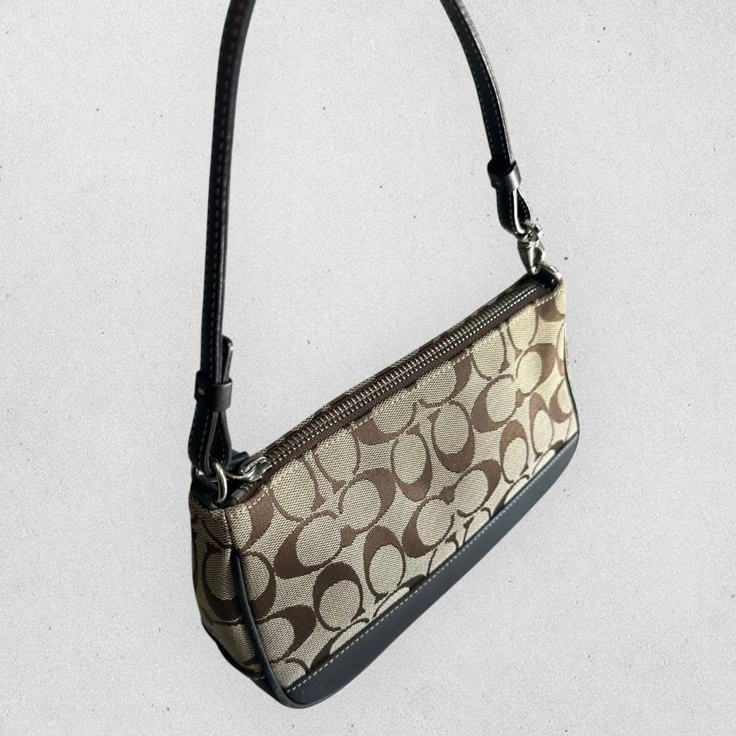 Authentic Vintage Coach Demi Signature Shoulder Bag