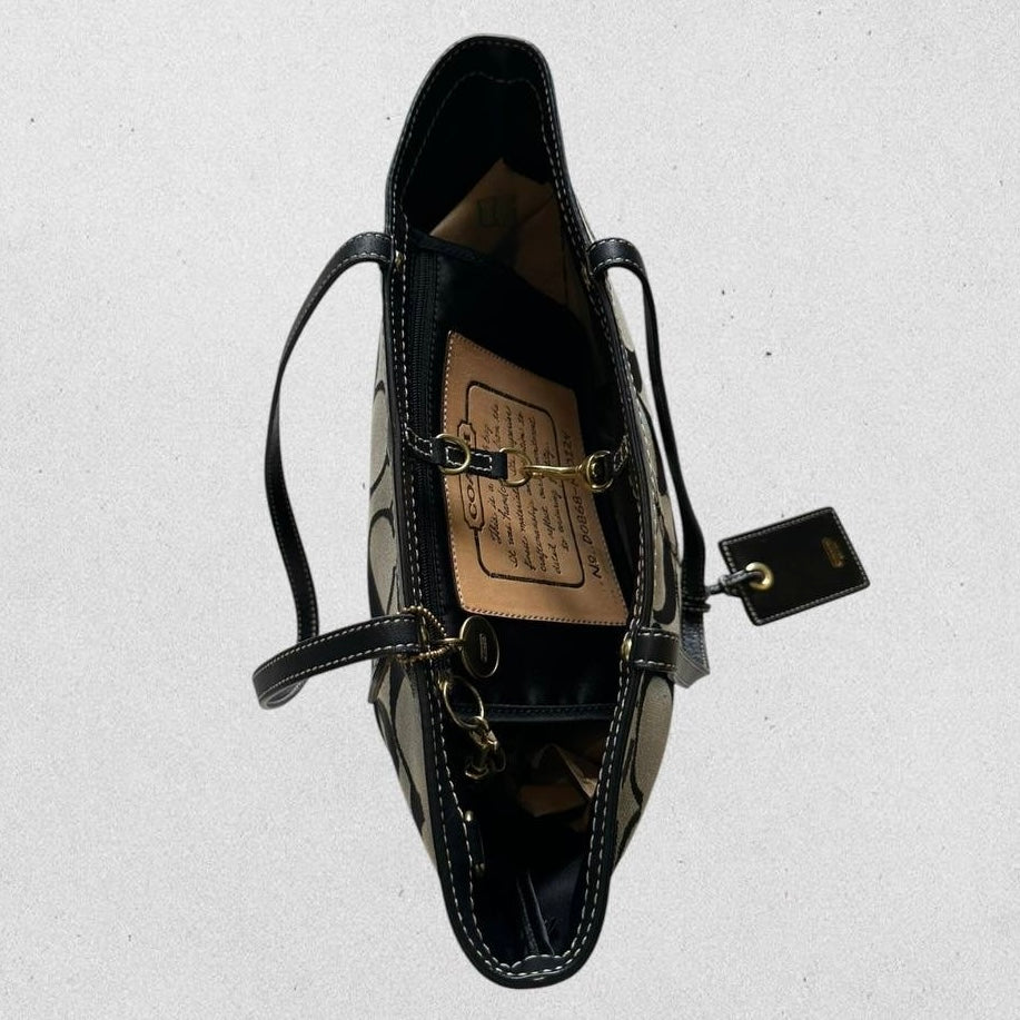 Authentic Vintage Coach Signature Tote Bag