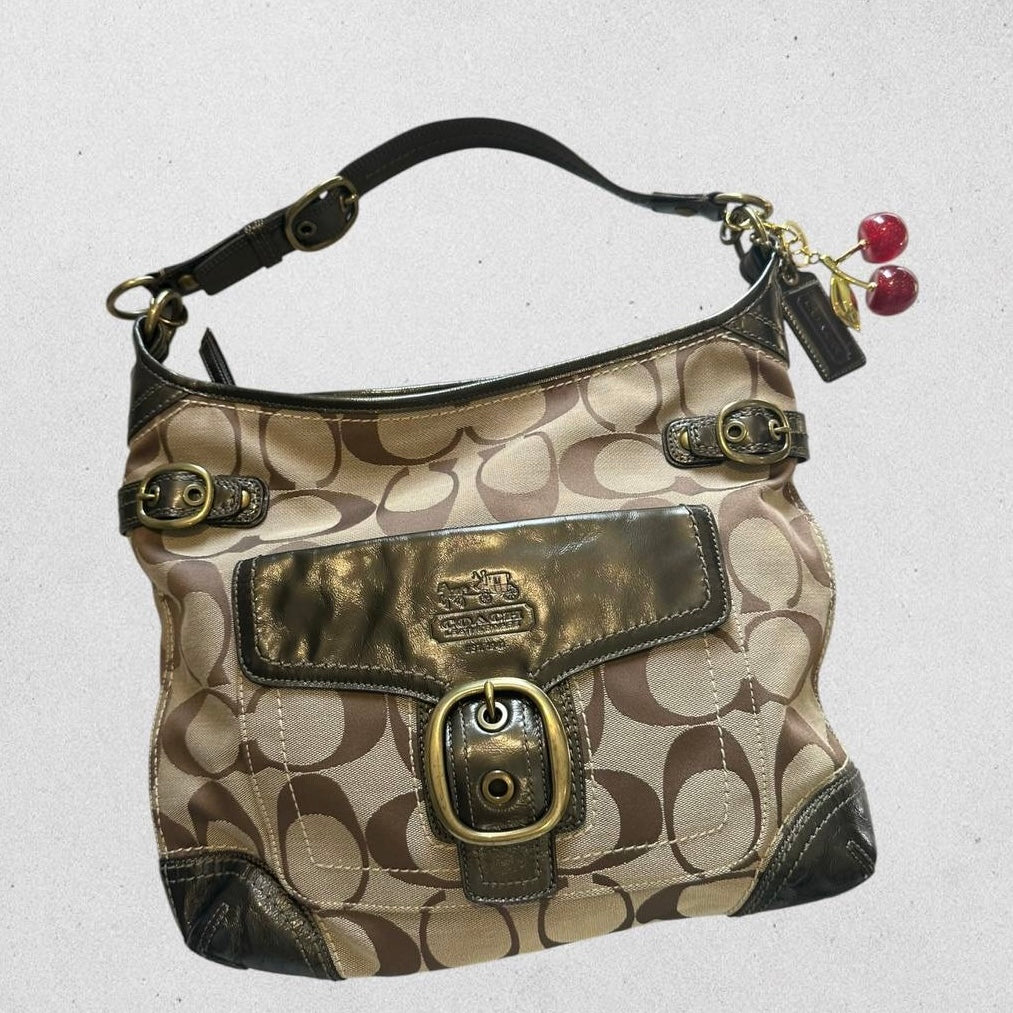 Authentic Vintage Coach Bleecker Signature Hobo Bag Rare