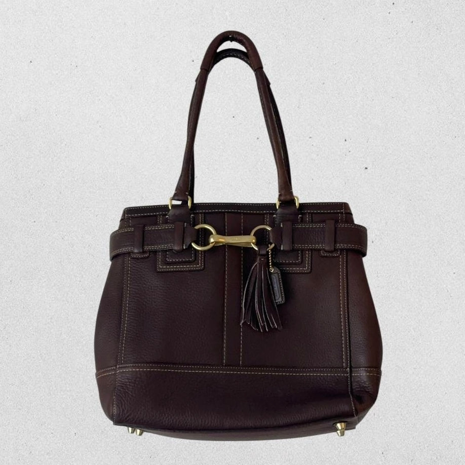 Authentic Vintage Coach Hamptons Leather Shoulder Bag