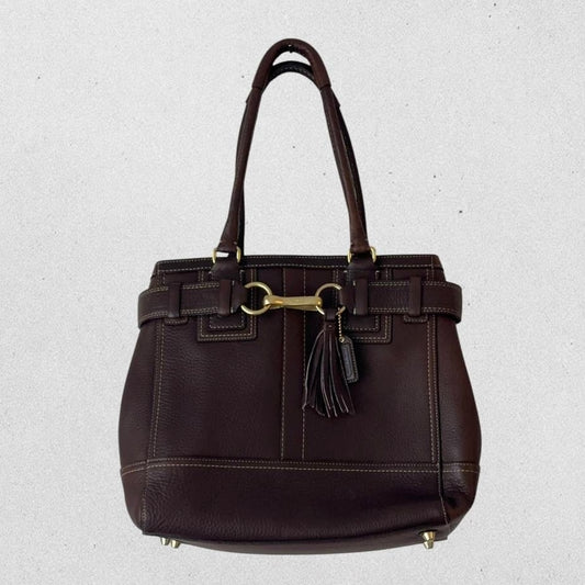 Authentic Vintage Coach Hamptons Leather Shoulder Bag