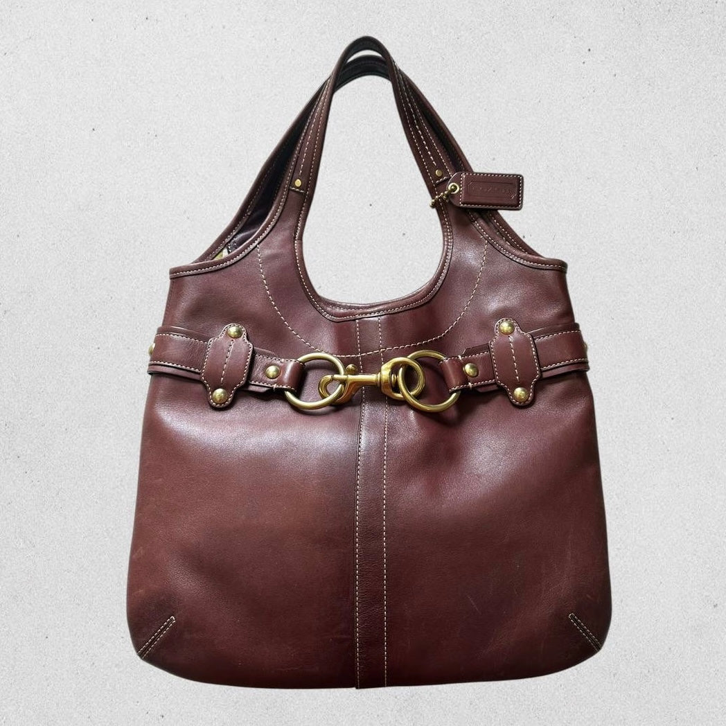 Authentic Vintage Coach Ergo Limited Edition Belted Leather Tote Bag