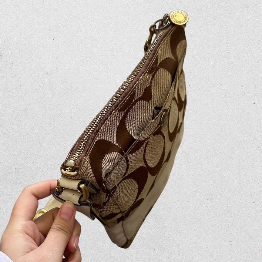 Authentic Vintage Coach Signature Shoulder/Crossbody Bag