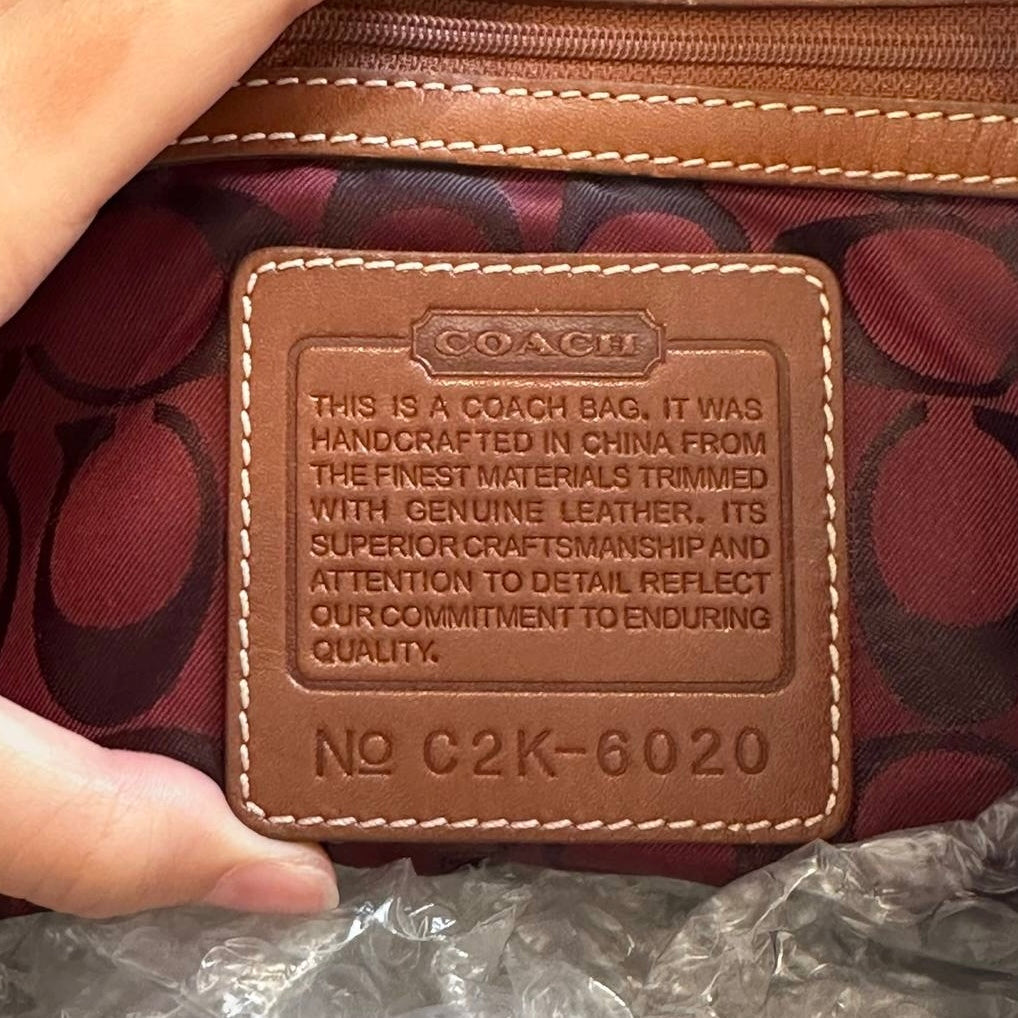 Authentic Vintage Coach Stripe Shoulder Bag