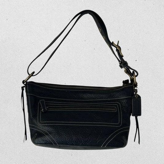 Authentic Vintage Coach Grained Leather Shoulder/Crossbody Bag