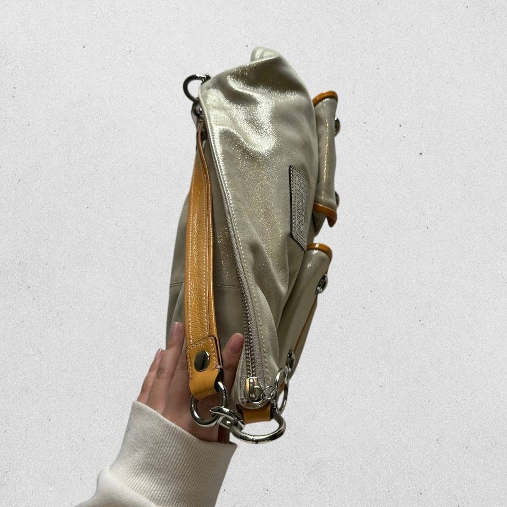 Authentic Vintage Coach Poppy Metallic Hobo Bag