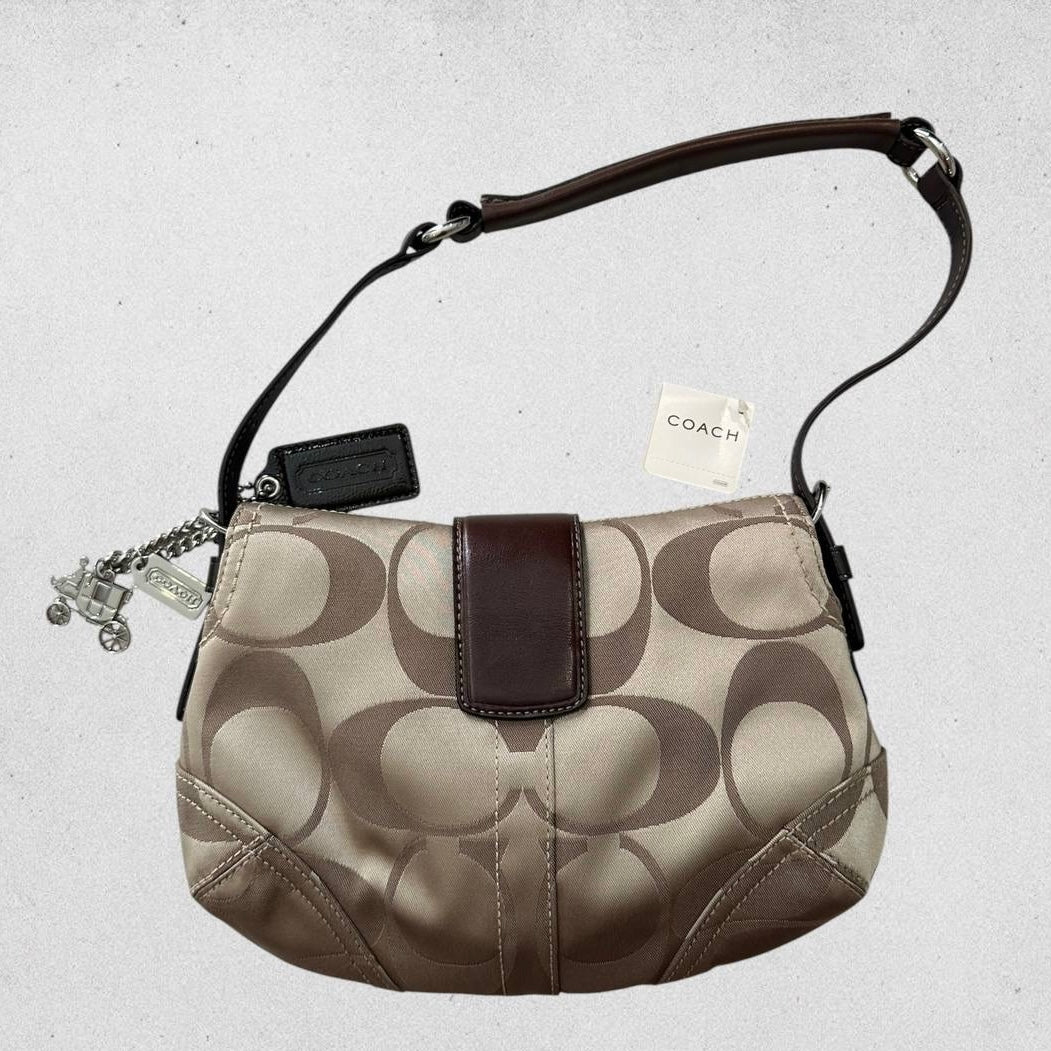 Authentic Vintage Coach Soho Signature Hobo Shoulder Bag Rare