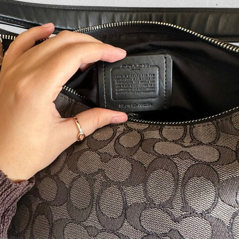Authentic Vintage Coach Signature Hobo Bag