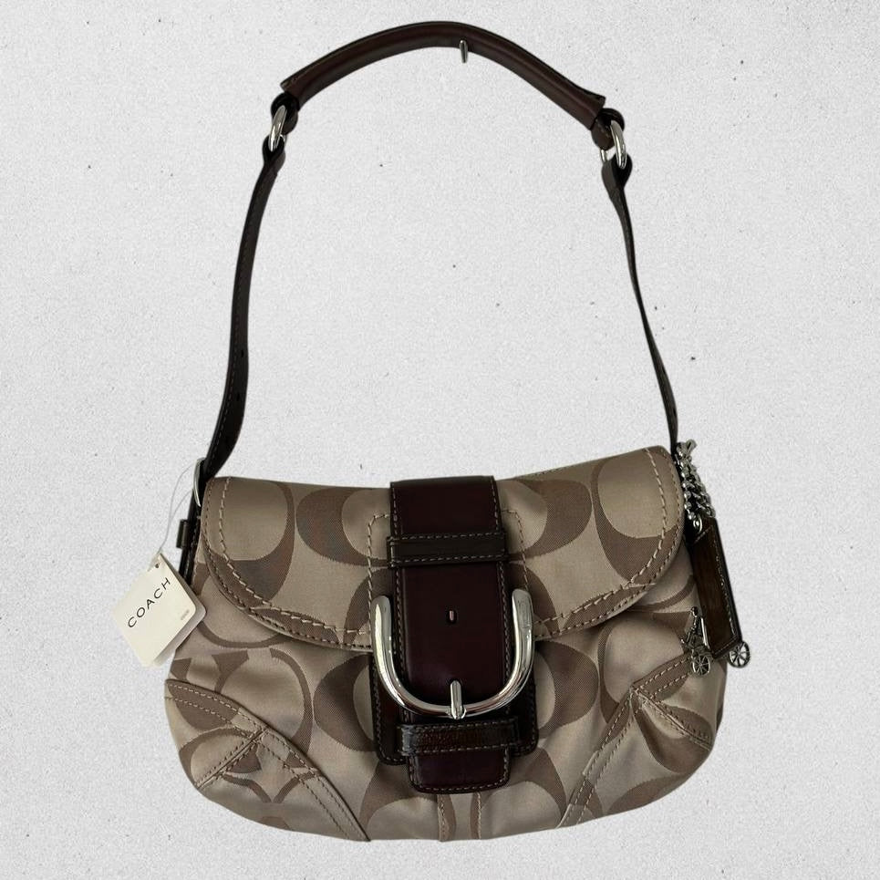 Authentic Vintage Coach Soho Signature Hobo Shoulder Bag Rare