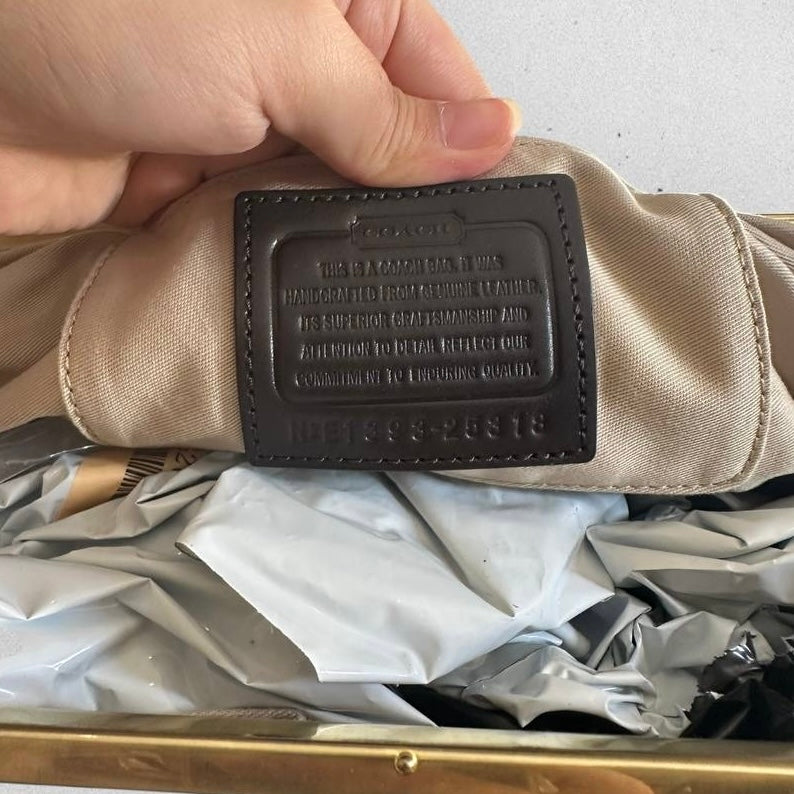 Authentic Old Coach Geometric Clutch Bag Rare