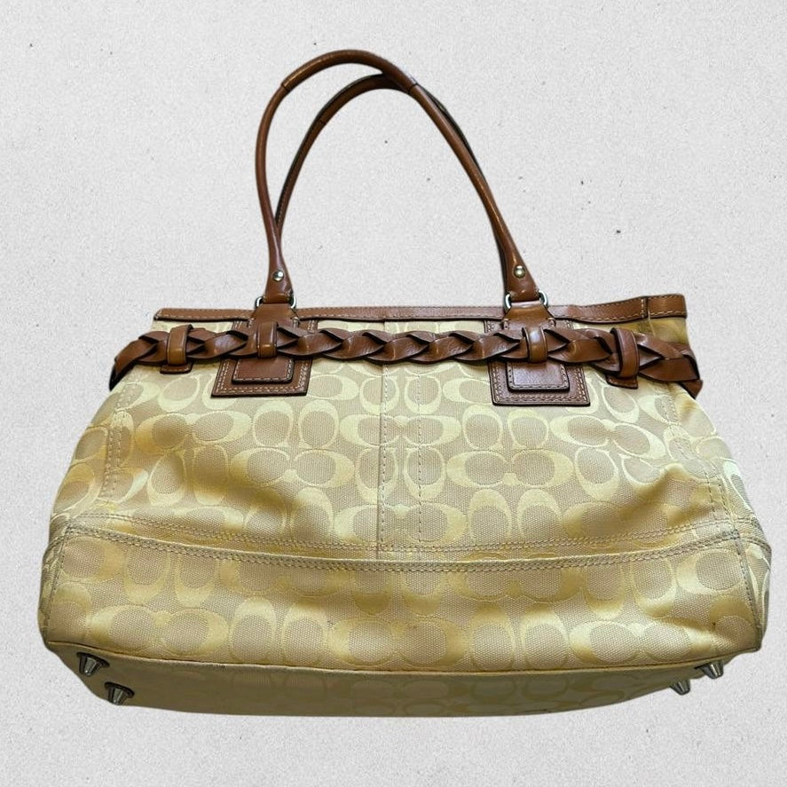 Authentic Vintage Coach Hamptons Signature Shoulder Bag
