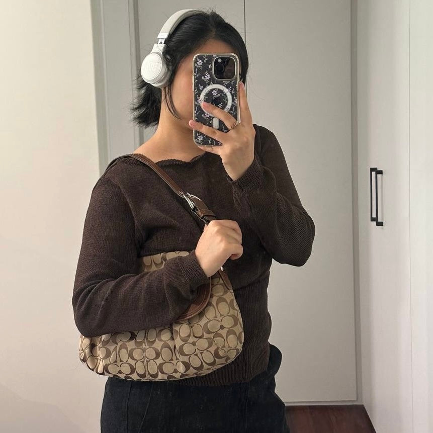 Authentic Vintage Coach Jacquard Soho Bag