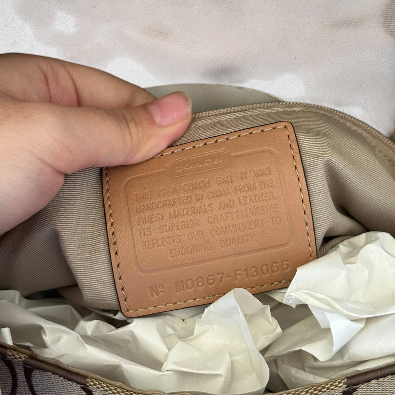 Authentic Vintage Coach Signature Flap Shoulder Bag