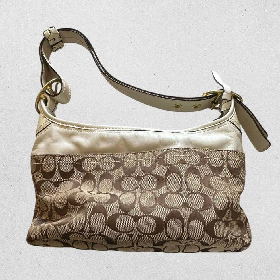 Authentic Vintage Coach Signature Shoulder/Crossbody Bag