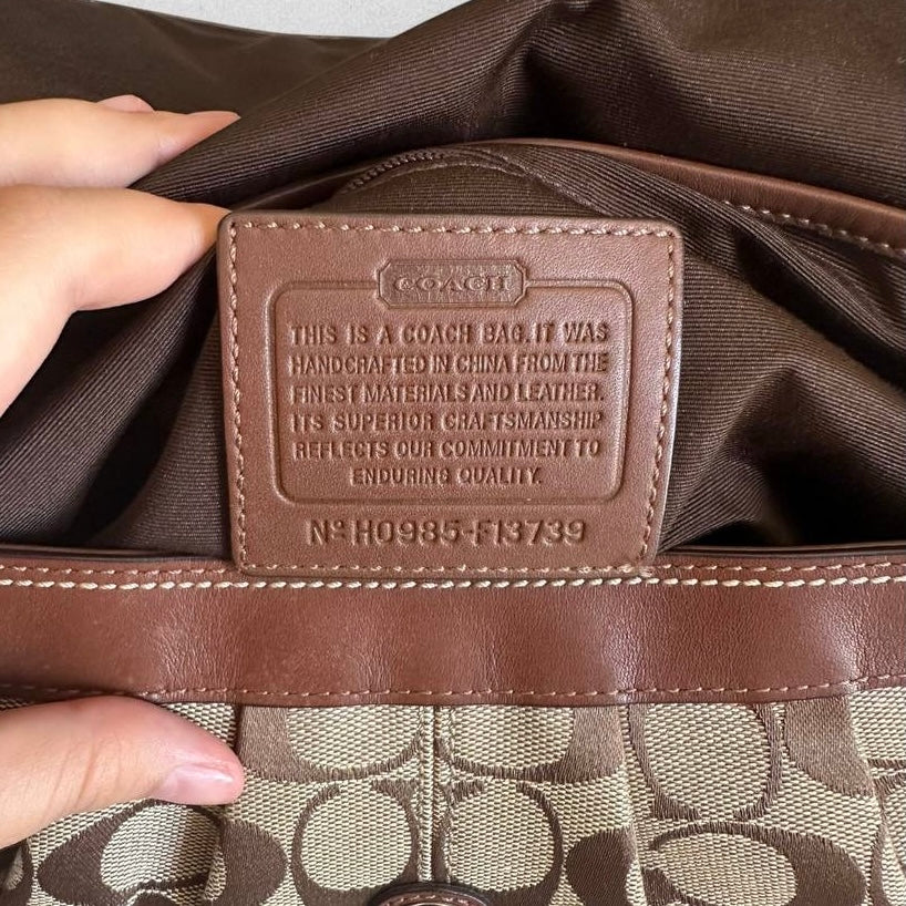 Authentic Vintage Coach Jacquard Soho Bag