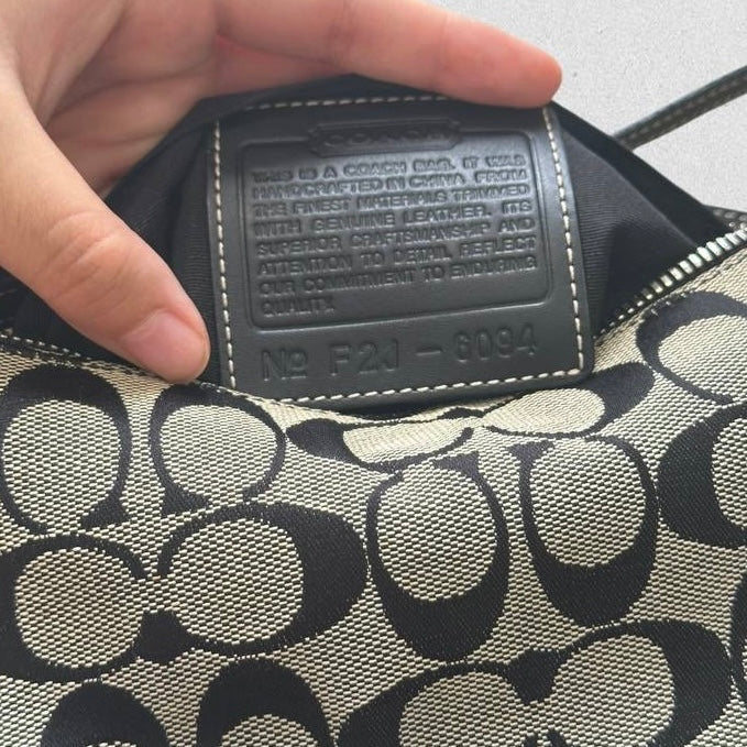Authentic Vintage Coach Demi Signature Shoulder Bag