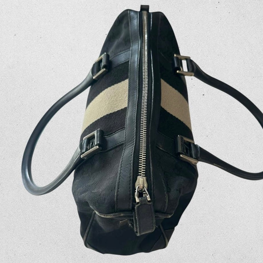 Authentic Vintage Gucci GG Boston Shoulder Bag