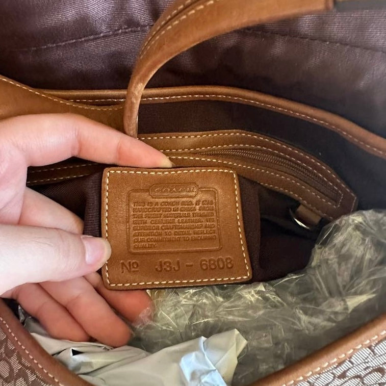 Authentic Vintage Coach Soho Signature Shoulder Bag