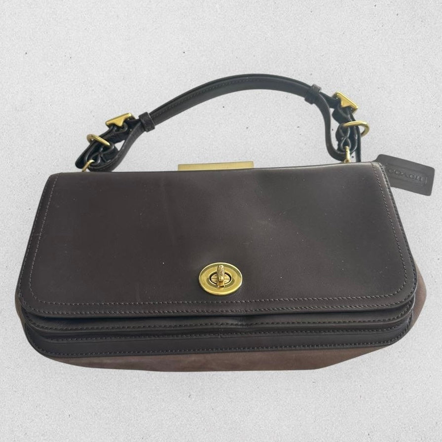 Authentic Old Coach Geometric Clutch Bag Rare