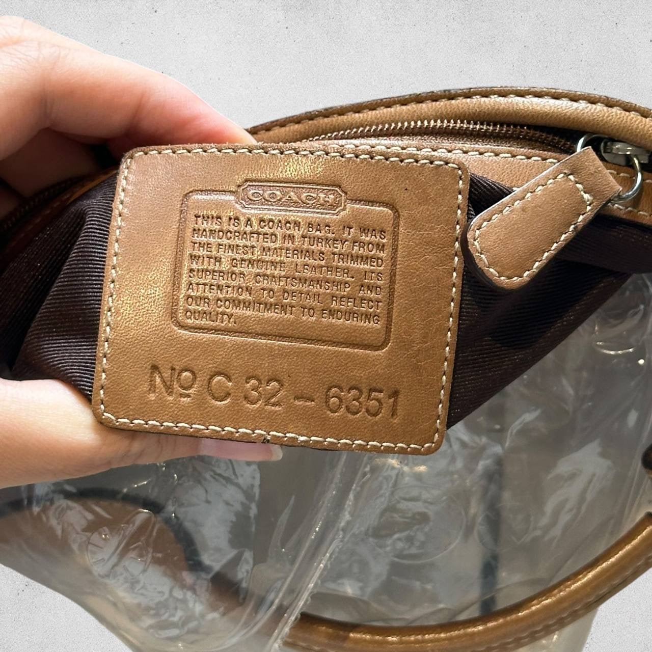 Authentic Vintage Coach Signature Hobo Bag