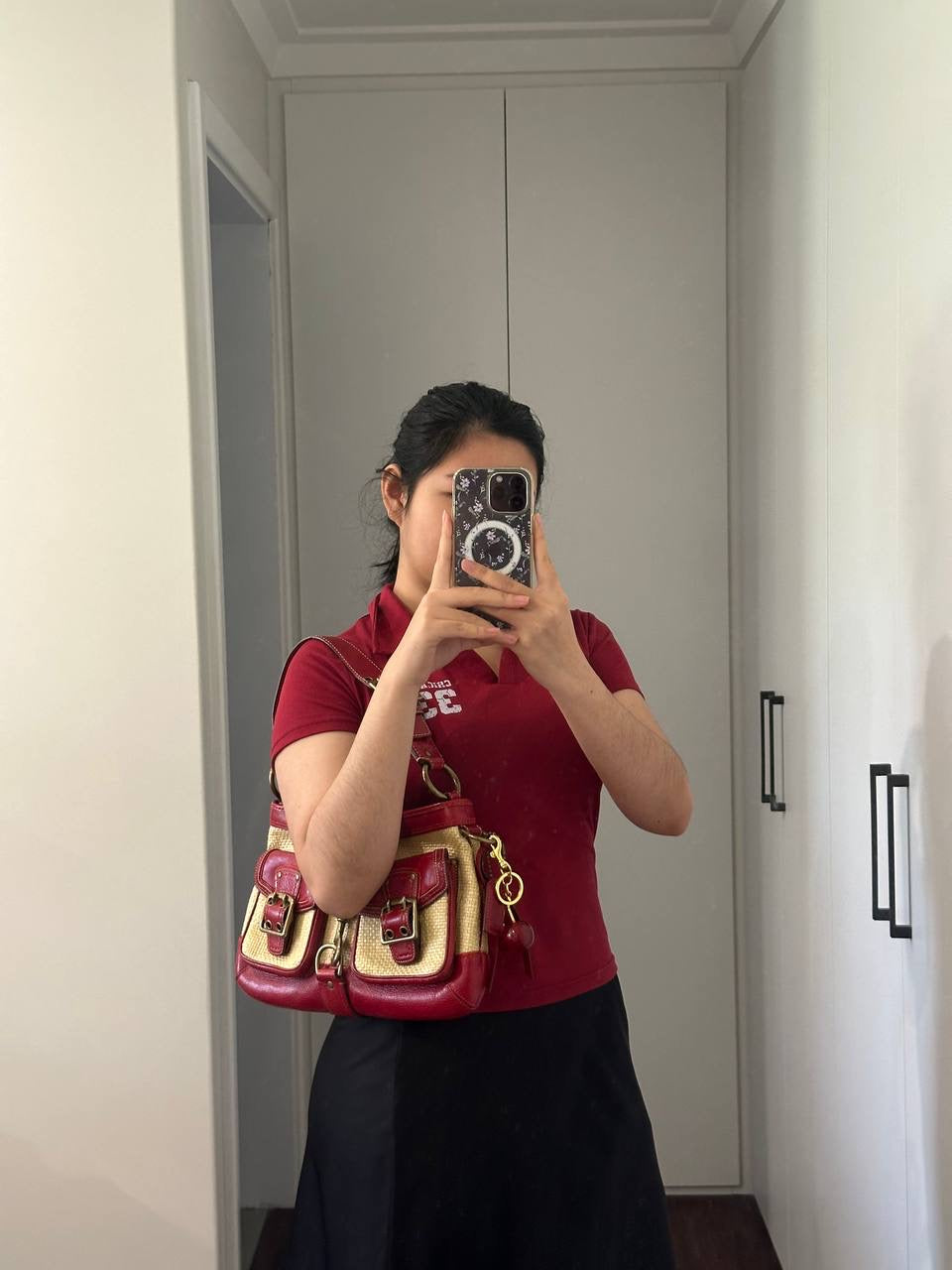 Authentic Vintage Coach Legacy Straw Bag