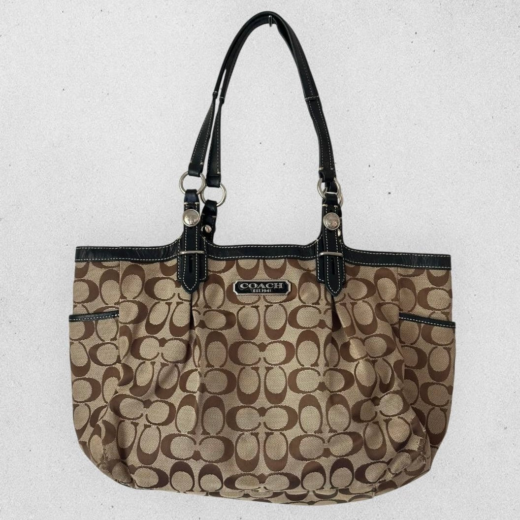 Authentic Vintage Coach Signature Tote Bag