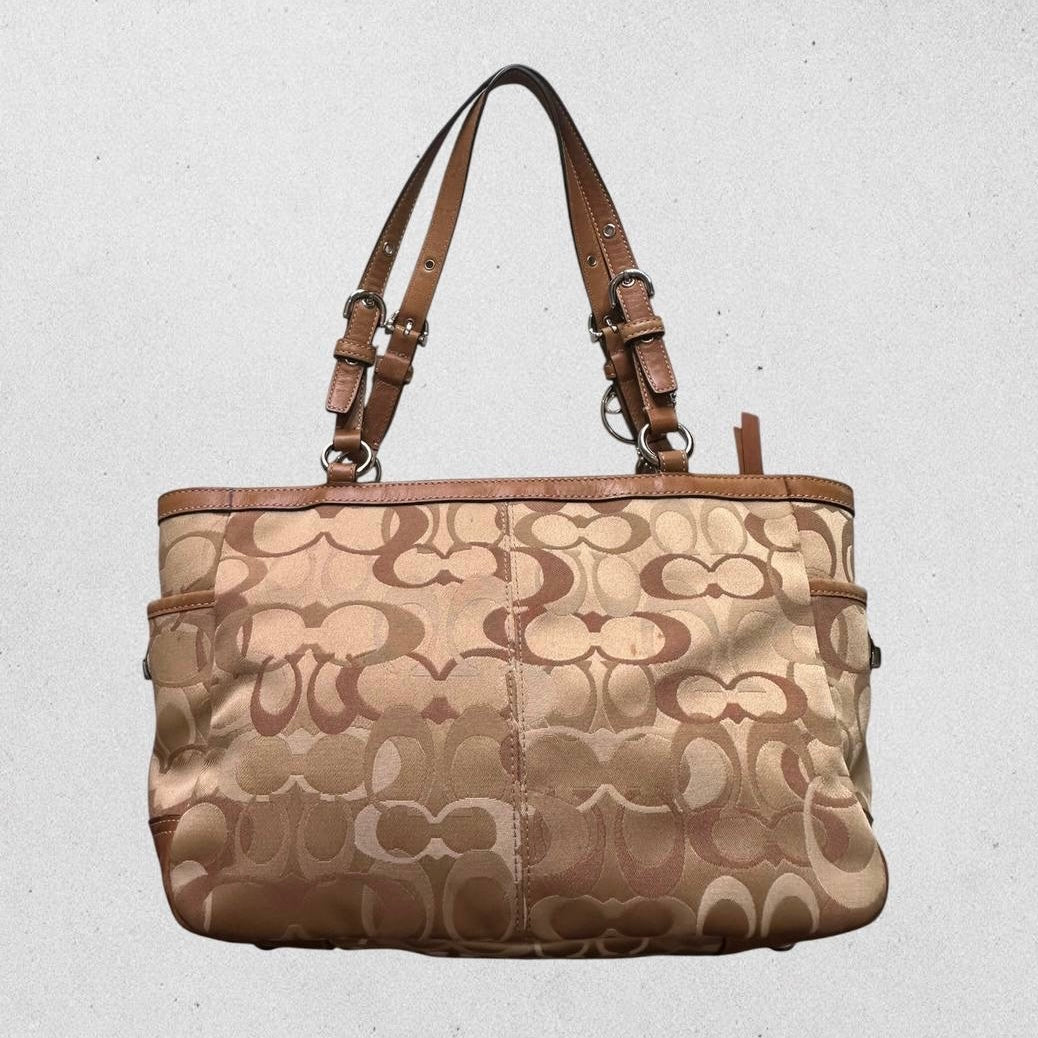 Authentic Vintage Coach Optic Tote Bag