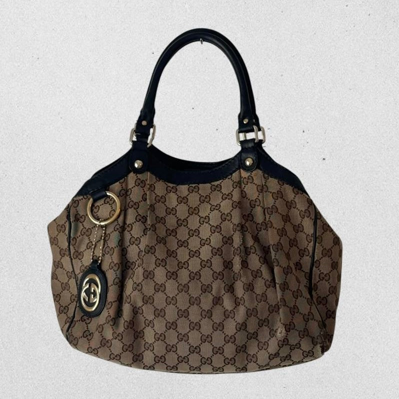 Authentic Vintage Gucci GG Sukey Tote Bag
