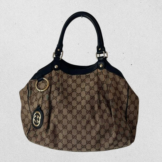 Authentic Vintage Gucci GG Sukey Tote Bag