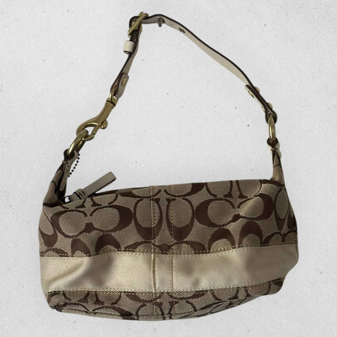 Authentic Vintage Coach Signature Small Shoulder Bag