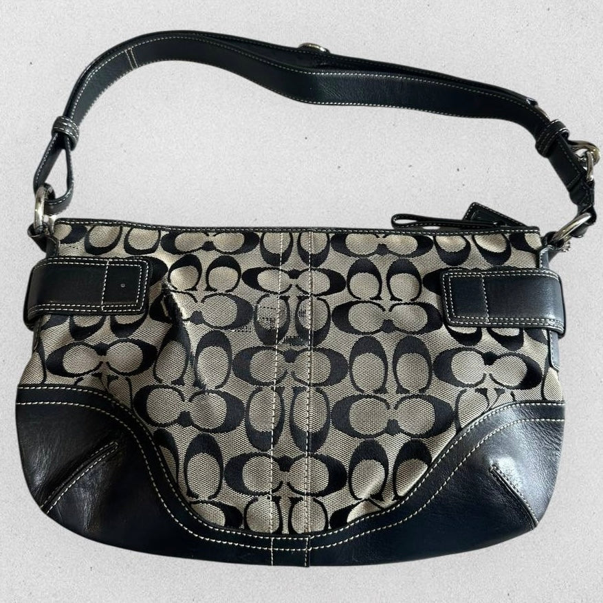 Authentic Vintage Coach Signature Shoulder/Crossbody Bag