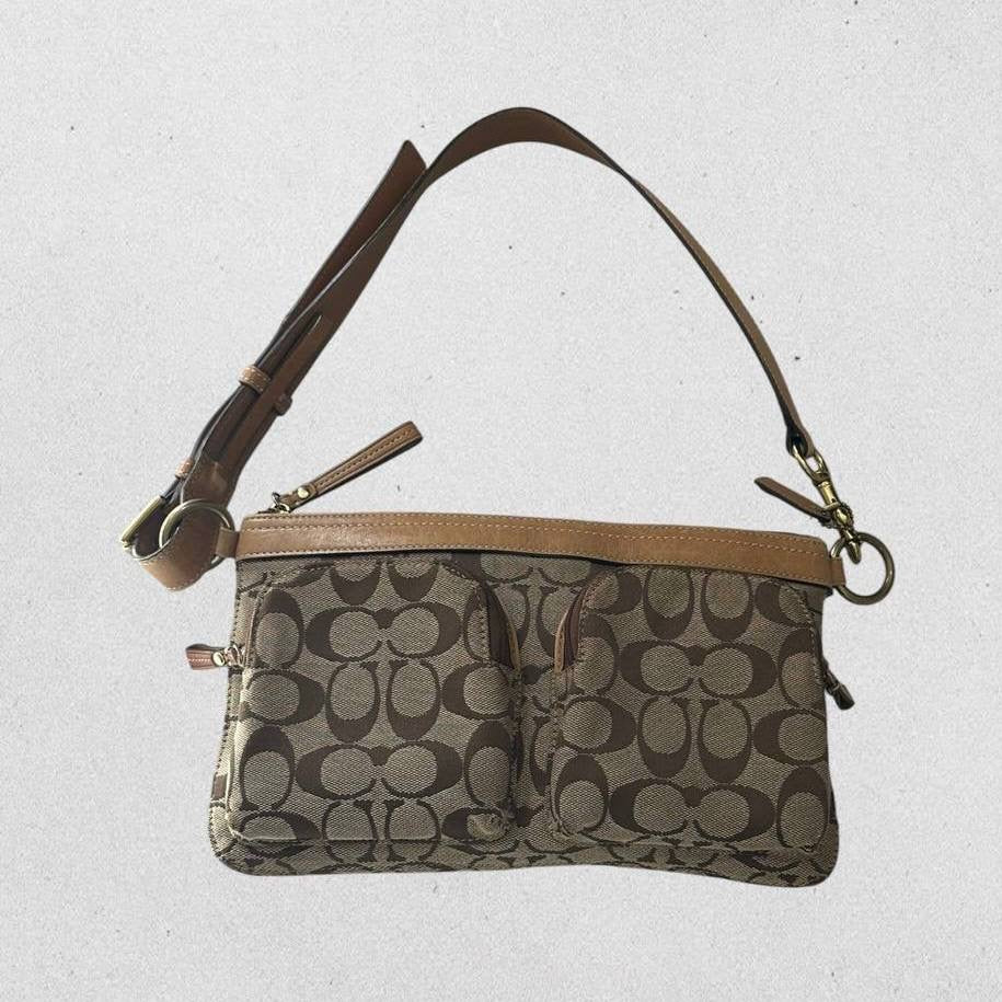 Authentic Vintage Coach Signature Shoulder/Belt Bag