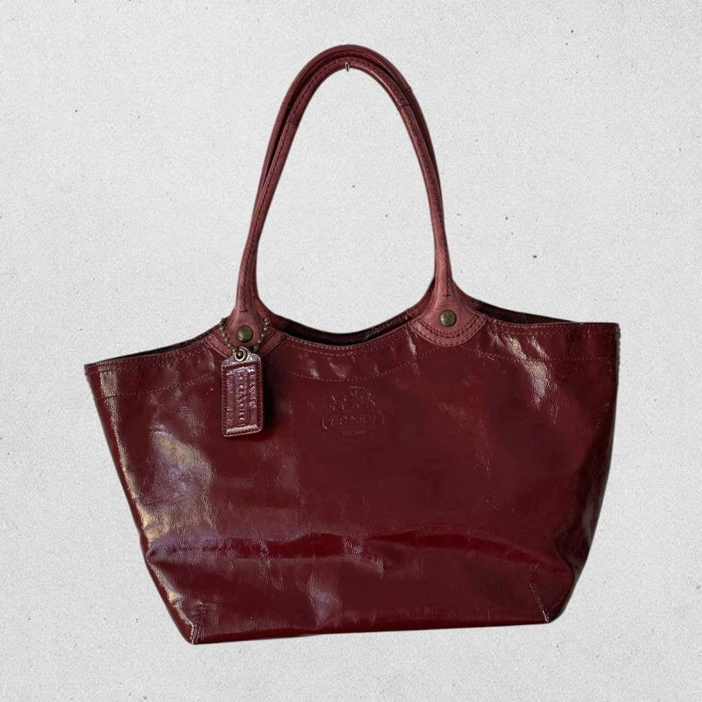 Authentic Vintage Coach Bleecker Patent Leather Tote Bag