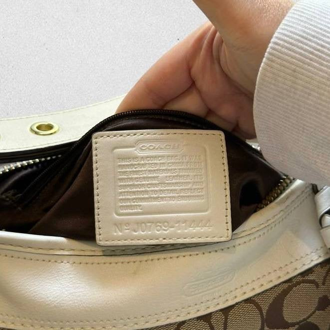 Authentic Vintage Coach Signature Shoulder/Crossbody Bag
